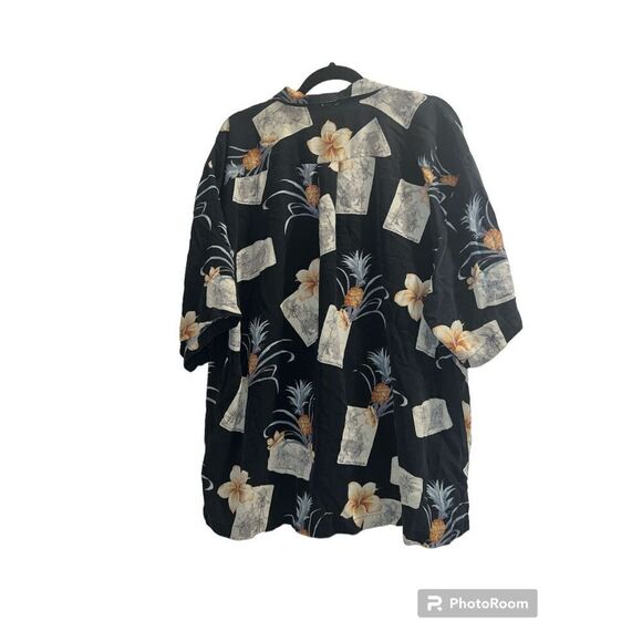 ✨Jamaica Jaxx Black Hawaiian 100% Silk Short Sleeves shirt✨ - Picture 5 of 8